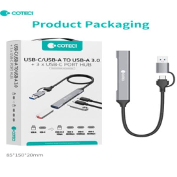 ESTACION DE ACOPLAMIENTO USB-C/USB MODELO OF-003 COTECI GRIS