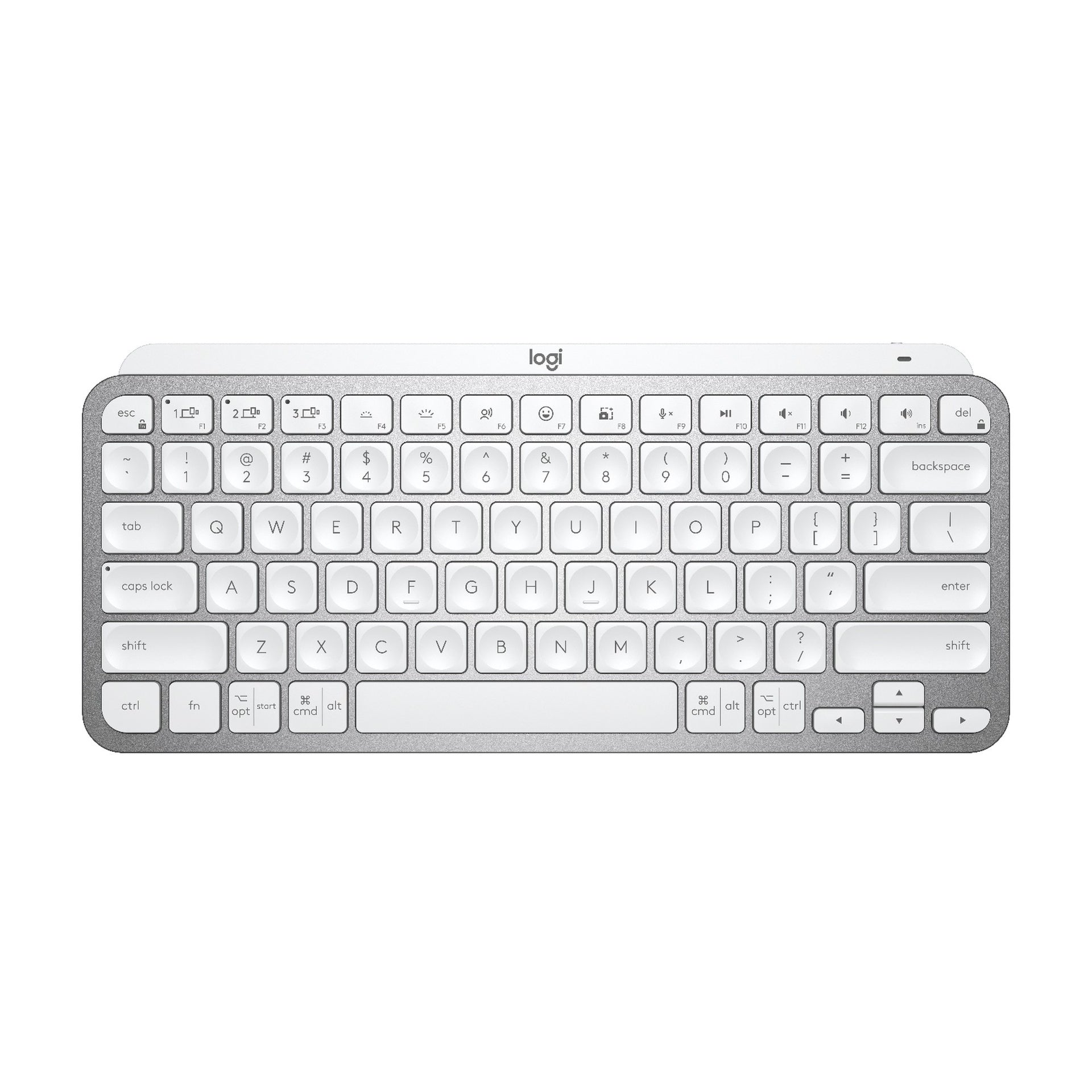 Teclado Logitech Mx Keys Mini Inalámbrico Bluetooth Español Blanco