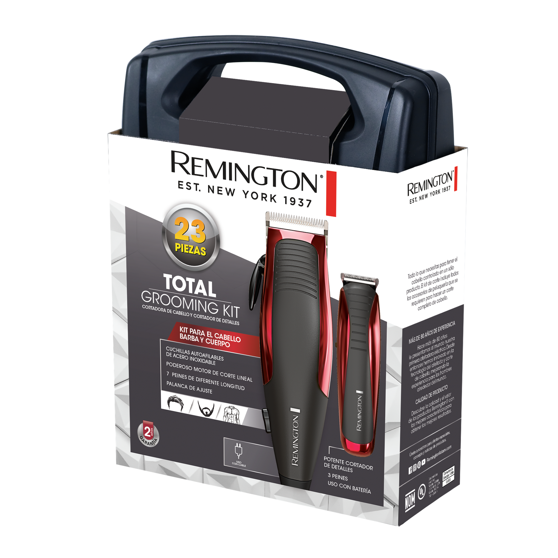 Remington kit cortadora cabello 23 piezas HC1080-MB06-F