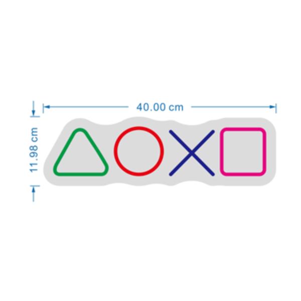 ROTULO LUZ NEON LOGO PLAYSTATION