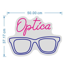 ROTULO LUZ NEON OPTICA