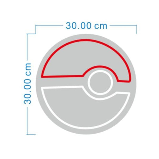 ROTULO LUZ NEON BOLA POKEMON