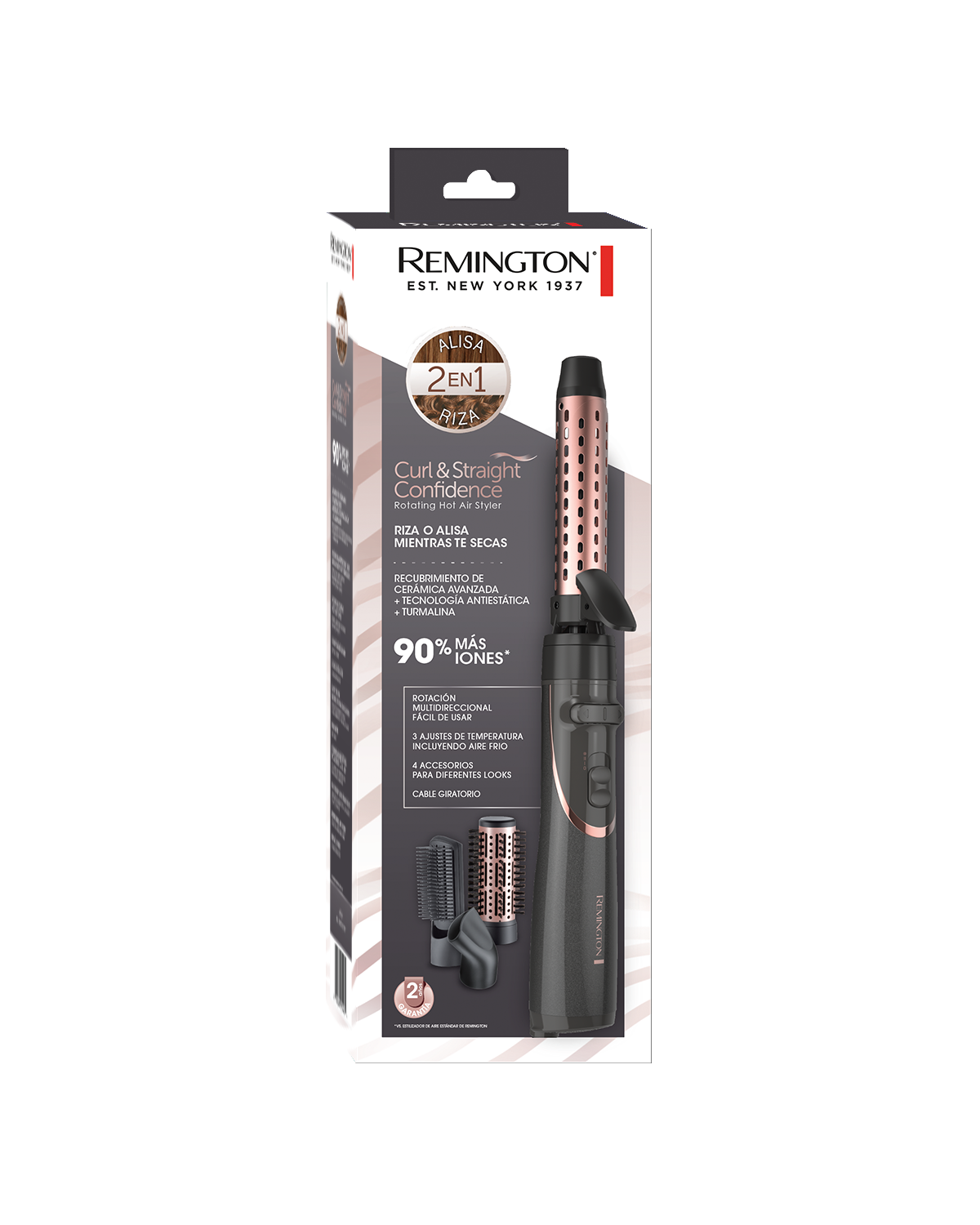 Remington cepillo de aire wet style AS21AO-110F
