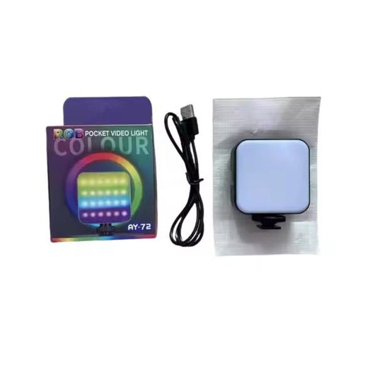 LUZ LED PORTATIL PARA FOTOGRAFIA RGB MODELO AY-72