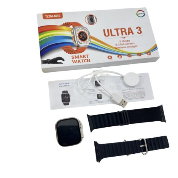 RELOJ INTELIGENTE MODELO M30 ULTRA 3 NEGRO