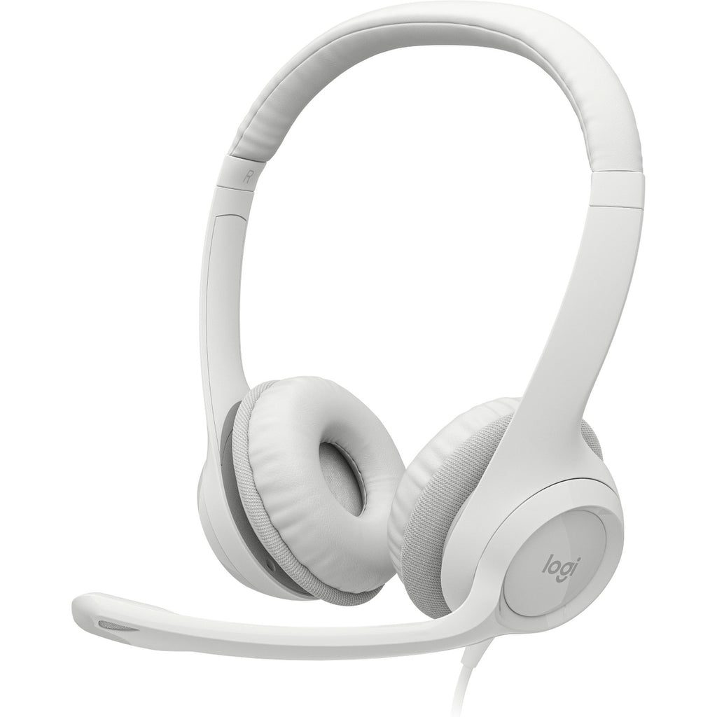 Headset Logitech H390 Blanco Alámbrico USB Audio Digital