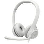 Headset Logitech H390 Blanco Alámbrico USB Audio Digital
