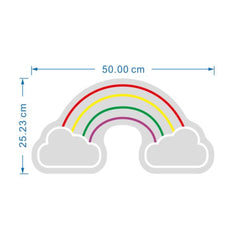 ROTULO LUZ NEON ARCOIRIS