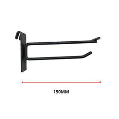 GANCHO PARA LAMINA CON HABLADOR 6MM GRUESO 150MM DE LARGO FG-0267 NEGRO