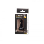 Argom cargador para auto 2 puertos USB ARG-AC-0117BK