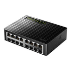 Switch Cudy FS1016D 1.0 16 Puertos RJ45 10/100 Mbps No Administrable - Negro