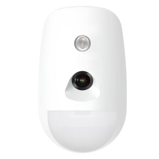 DETECTOR PIR CON CAMARA INALAMBRICO HIKVISION AXPRO Detection range:12m 85.9°;30Kg pet immunity;IR LED;VGA/QVGA/QQVGA;CR123A;433MHz - DS-PDPC12P-EG2-WB