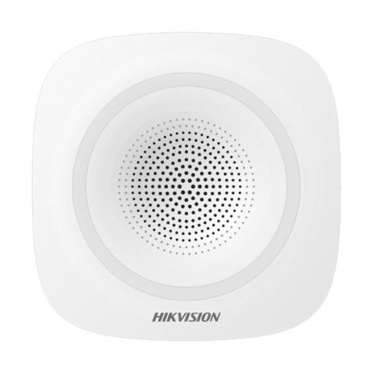SIRENA INTERNA INAMBRICA HIKVISION AX PRO 90~110dB. 1600m RF distance. 433Mhz DS-PS1-I-WB 302401725