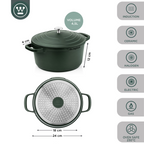 Westinghouse caserola Performance verde 28cm WCCC0095028SG