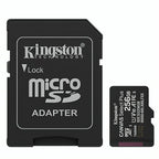 Memoria Micro Sdxc 256GB Kingston Clase 10 UHS-I U3 150 Mb/s Sdcs3/256gb para Cámaras Deportivaas y Drones