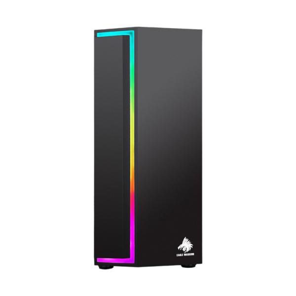 Case Gaming Eagle Warrior CG33RXRA001C RGB 3 Ventiladores Vidrio Negro