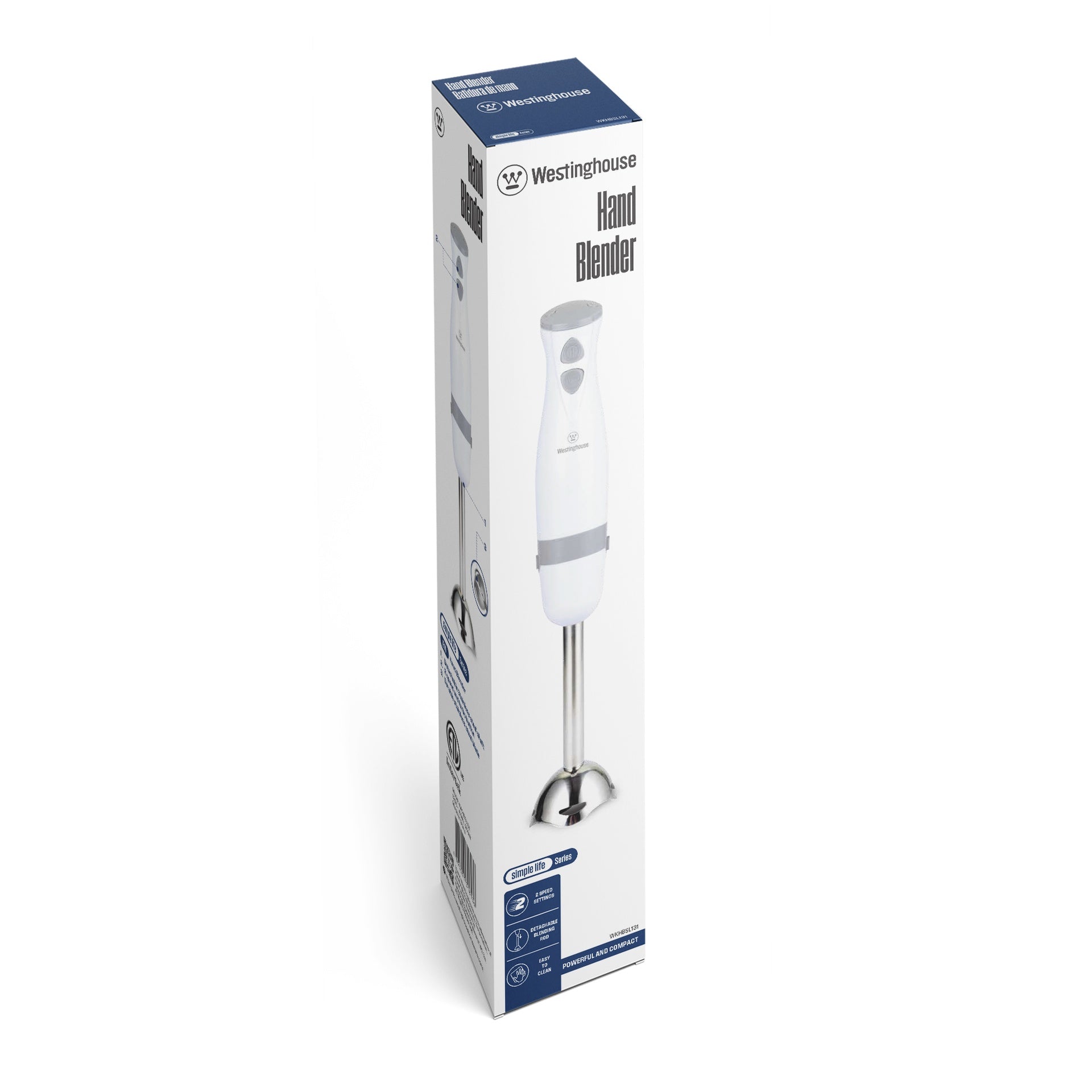 Westinghouse batidora de Inmersión 300W blanca accesorios- WKHBSL131