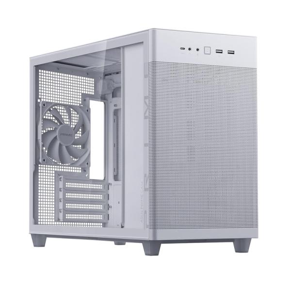 Asus Prime Ap201 Mini Tower Blanco Malla Lateral Frontal Imagen principal del producto