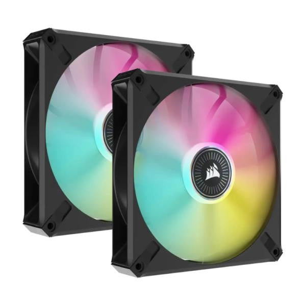 ABANICO CORSAIR ML140 RGB ELITE LED KIT 2 BLACK ELITE MAGNETIC LEVITATION 2X14CM CO-9050115-WW