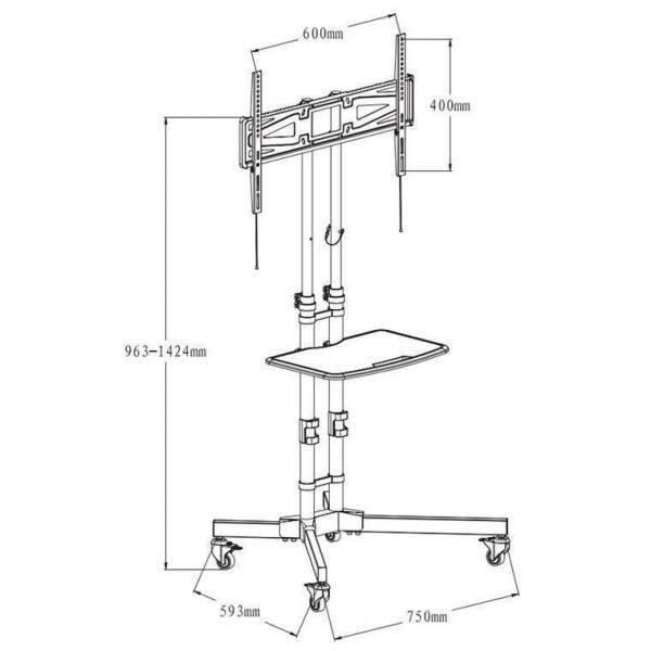 Base Rack para LCD Pantalla Loctek PSF321