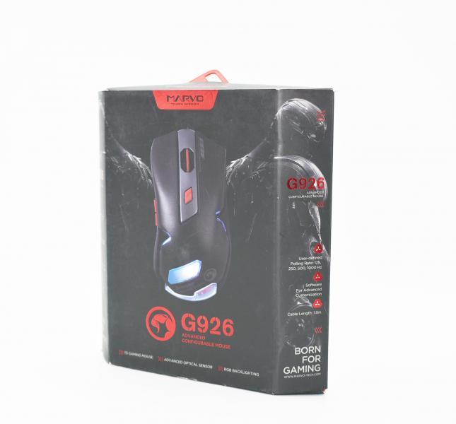 Mouse Linea Scorpion G926 Marvo - Negro / Rojo