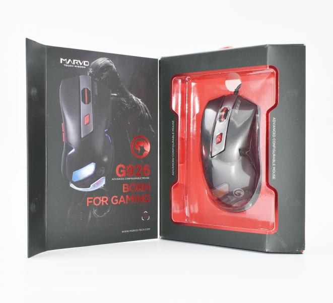 Mouse Linea Scorpion G926 Marvo - Negro / Rojo