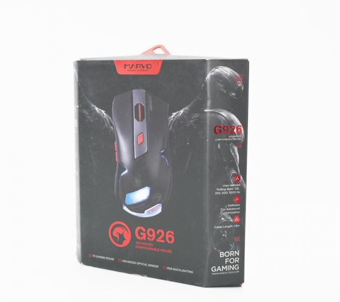 Mouse Linea Scorpion G926 Marvo - Negro / Rojo