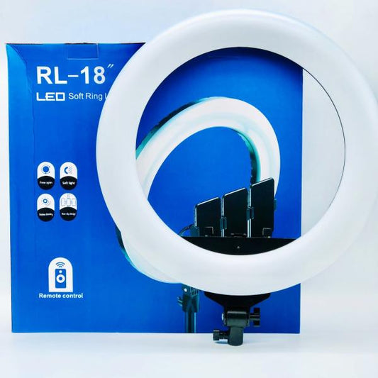 ARO DE LUZ 45 CM O 18 PULGADAS (RL-18) 3 TEMPERATURAS DE LUZ BLANCA