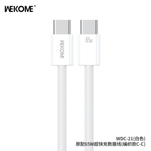 CABLE TIPO C- C  65W MODELO  WDC-21 WEKOME