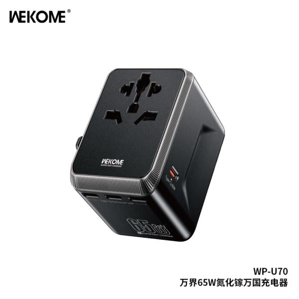 CUBO CARGADOR 65W MODELO WP-U70  WEKOME