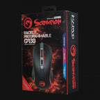 Mouse Linea Scorpion G930 Marvo - Negro/ Rojo