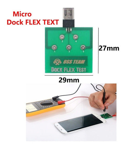 Dock Test Probador de Bateria Potencia U2 la Base Carga Sunshine - Micro B