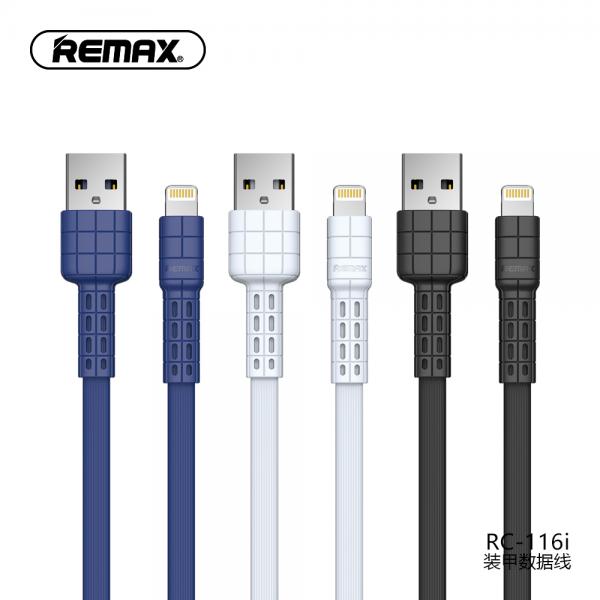 Cable USB Lightning RC-116I Armor Remax - Blanco