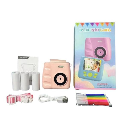 CAMARA DE IMPRESION INSTANTANEA PARA NIÑOS MODELO A7-B ROSADO