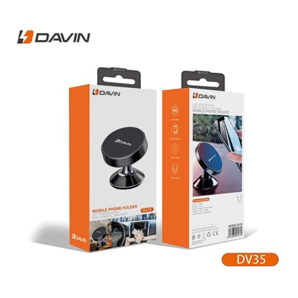 HOLDER DE CARRO MAGNETICO  MODELO DV35 DAVIN  NEGRO