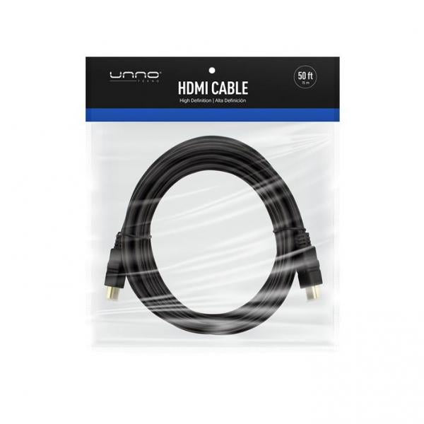 Unno Tekno cable HDMI 15M 50ft CB4150BK