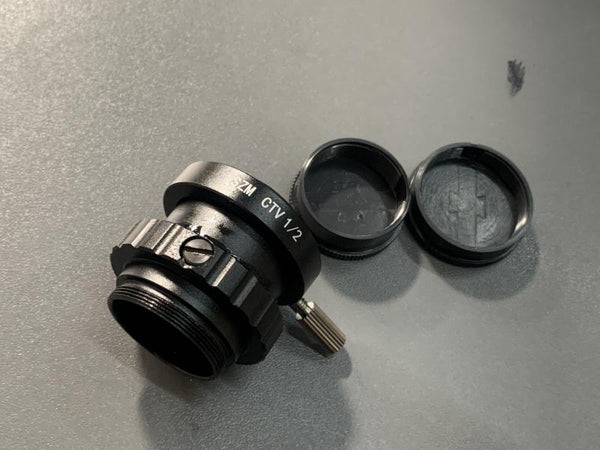 Lente con Holder para Montar la Camara de Microscopios Sunshine - Szmctv 1/2