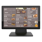 Monitor de Punto de Venta Nova Lm15s3xp001c 15.6" 1920X1080 Panel Sharp Tactil Capacitivo 10 Puntos Vga+hdmi+usb Base Plegable - Negro
