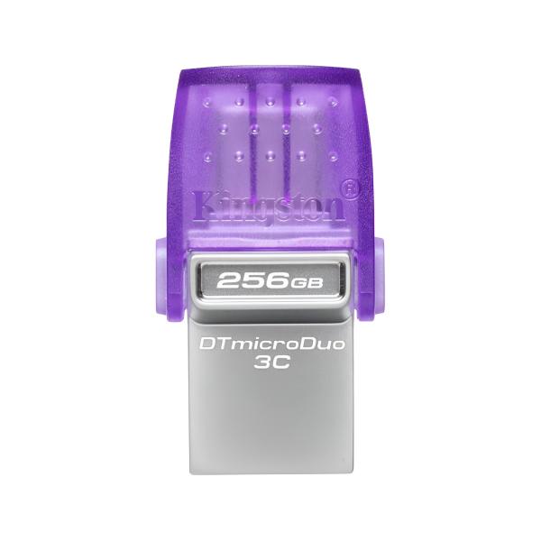 Memoria USB 64GB Kingston Data Traveler Microduo 3C USB-A / USB-C 3.2 Gen 1 Dtduo3cg3/64gb - Plateado / Morado