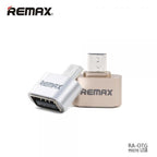 Cable Adaptador RA-OTG OTG a Micro B Remax - Dorado