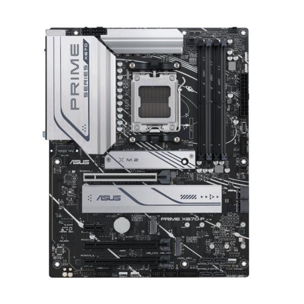 Tarjeta Madre Asus Prime X670-P AM5 Atx DDR5 - Negro / Blanco