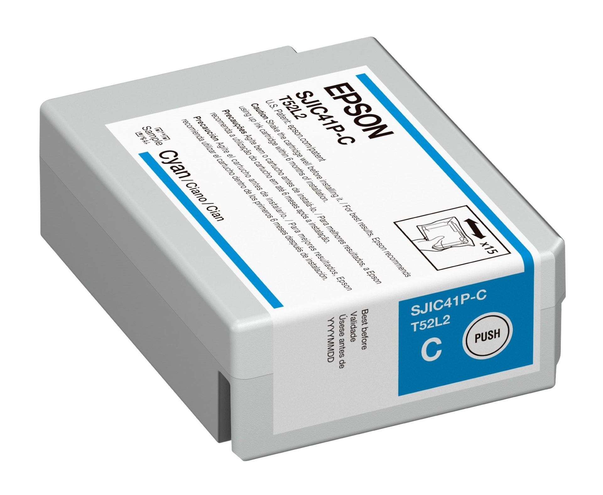 Epson cartucho cyan C4000 SJIC41P C13T52L220