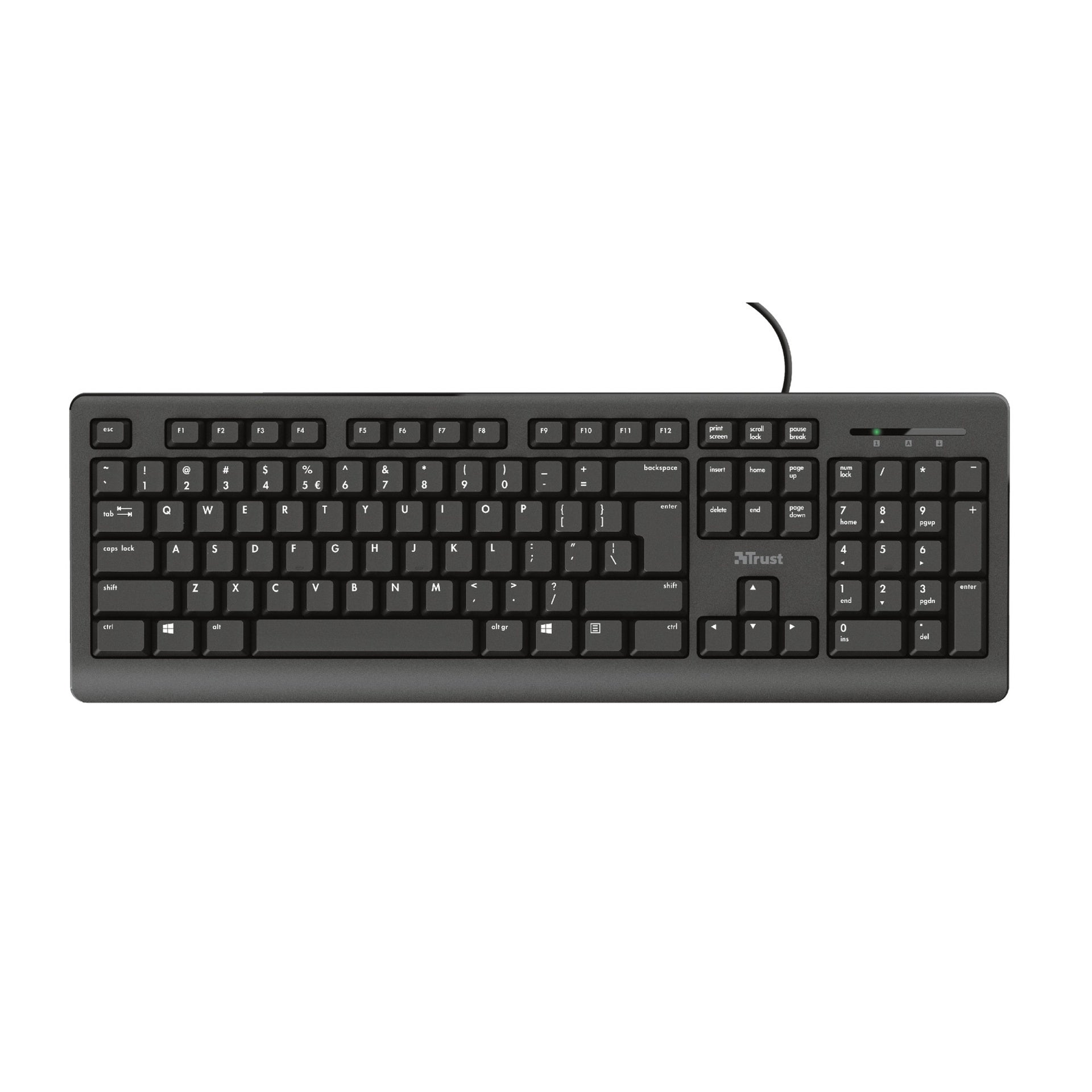 Trust teclado alambrico USB negro primo 23883 Imagen principal del producto