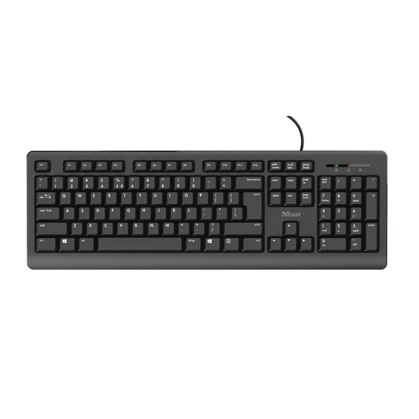 Trust teclado alambrico USB negro primo 23883