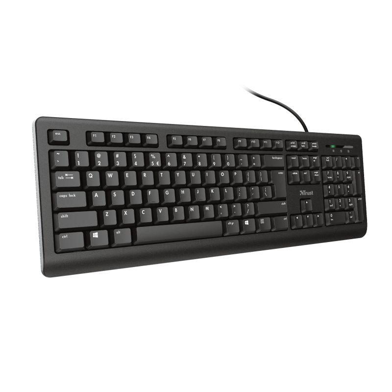 Trust Teclado Alambrico Primo USB Negro 23883