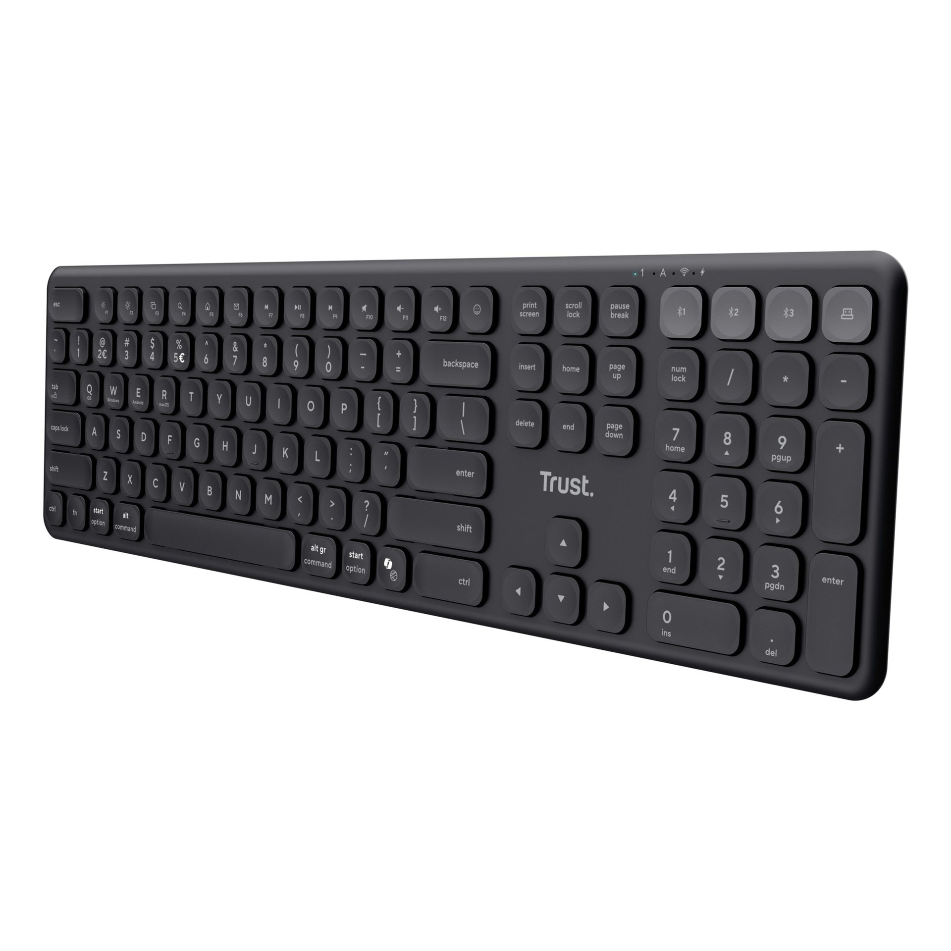 Trust Vaiya Teclado Inalambrico Multidispositivo Negro - 25635