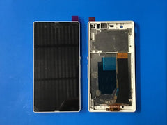 Repuesto LCD PANTALLA SONY XPERIA Z C6603 C6602 COMPLETA BLANCA CON MARCO
