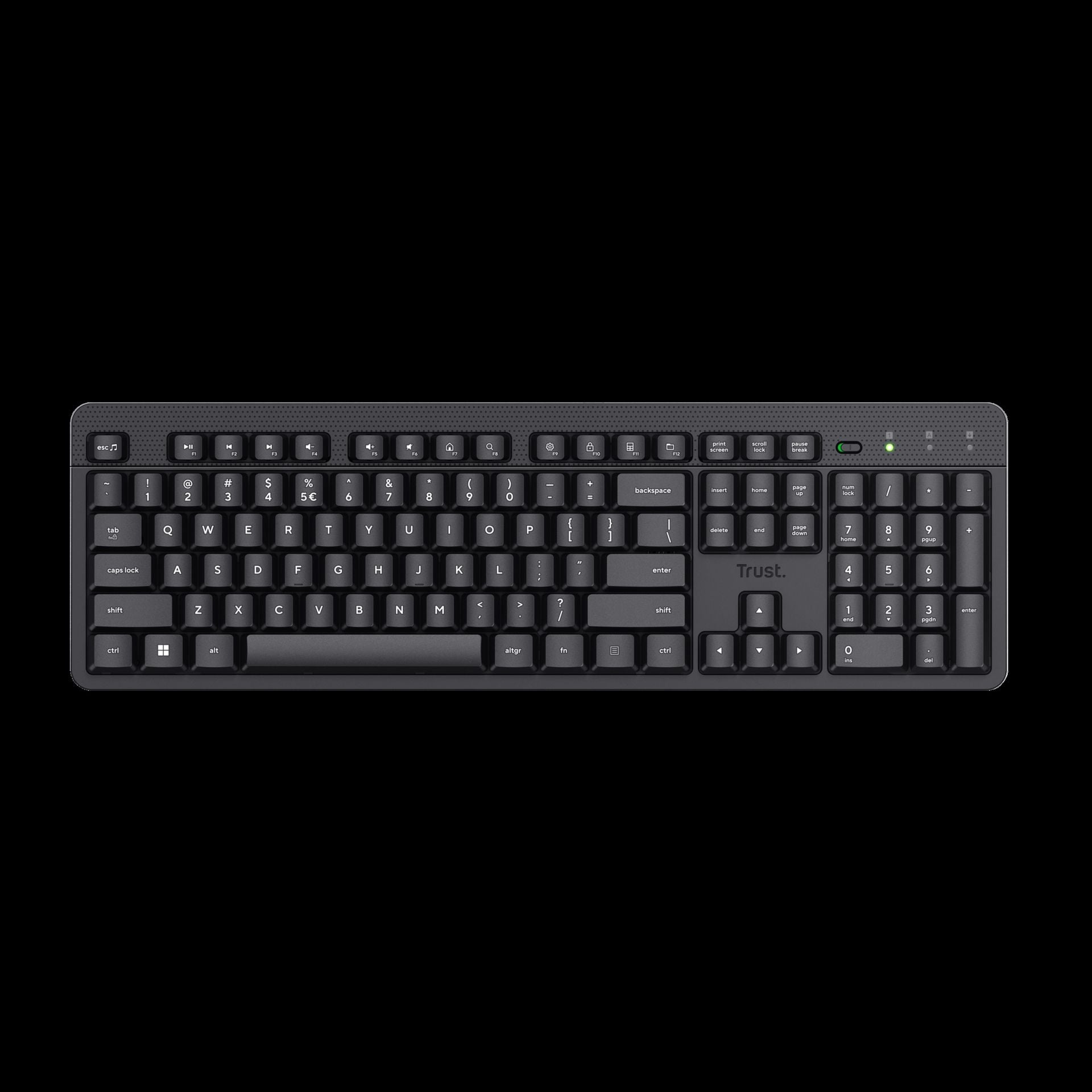 Trust Teclado Inalambrico en Español Fino y Silencioso - 25013
