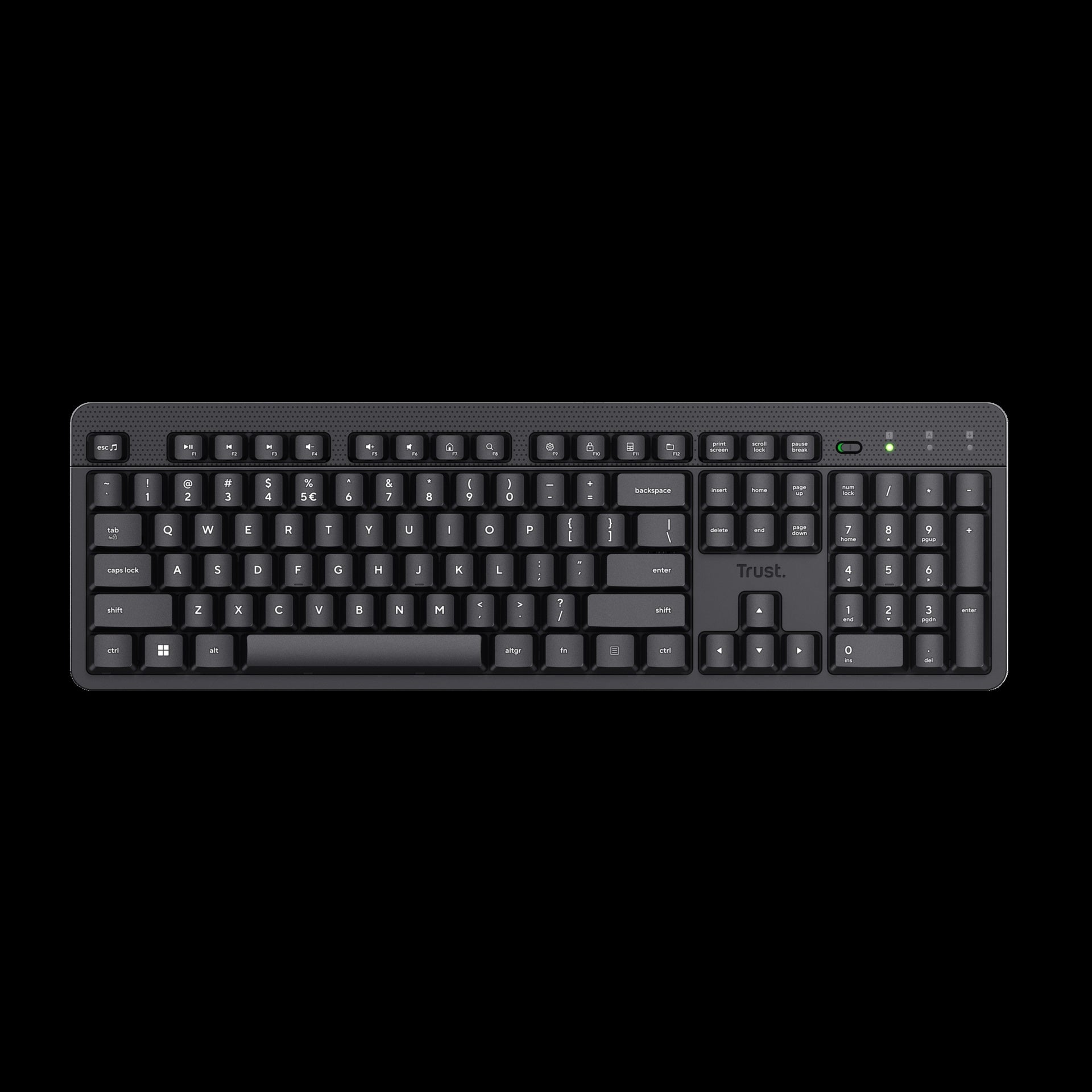Trust Teclado Inalambrico en Español Fino y Silencioso - 25013