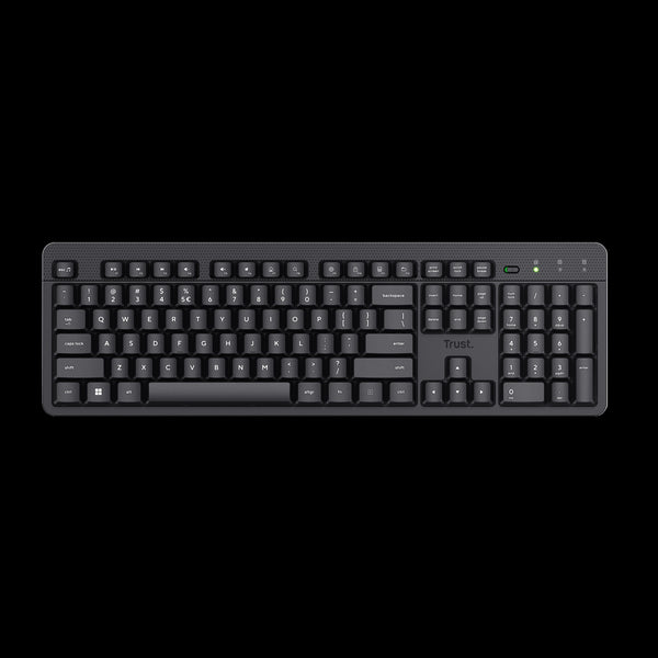 Trust Teclado Inalambrico en Español Fino y Silencioso - 25013